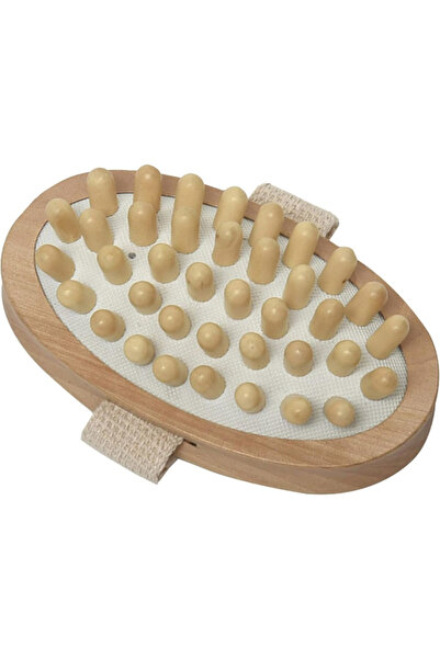 Evideco فرشاة تدليك الجسم الخشبية الطبيعية ذات الشكل البيضاوي من ويلبينج، 13 ...