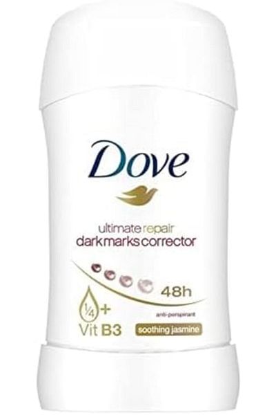 Dove Ultimate Repair Antiperspirant Deodorant - Corrects Dark Marks with Jasmine Scent, 40g, Unisex