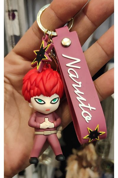 FG KONNİCHİWA سلسلة مفاتيح كرتونية لطيفة على شكل دمية سيارة وحقيبة زينة من ANIME ONE PIECE وNARUTO KEYCHAIN