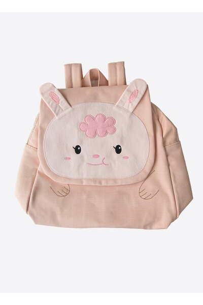 kitikate Mini Bag Backpack Salmon Rabbit