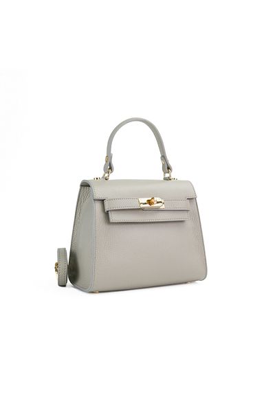 Posete Fagaras Thea Leather Purse - GREY, Genuine Leather Bag, Bags, Summer Bags, Genuine Leather