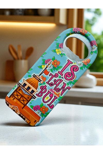 GALATA GIFT Магнит за отварачка за бутилки, Сода, Отварачка за капачки от бутилки със сода, Магнит Истанбул 10 см Отварачка за бутилки