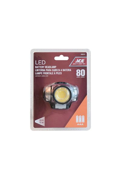 ACE High-Quality 80-Lumens LED Battery Headlamp