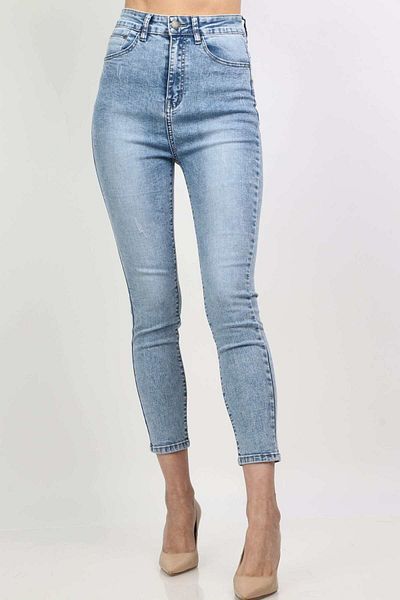 mica Women's High-Waisted Long Skinny Jeans