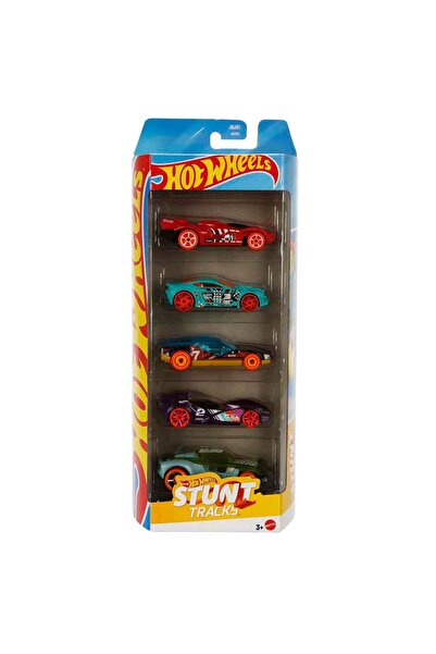 HOT WHEELS 5'li Araba Seti - Jbj81 Stunt Tracks
