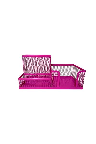 Linea Metal Perfore Triple Table Set (Pink)