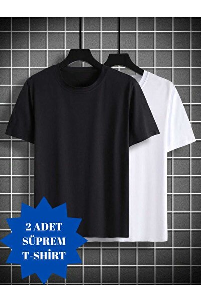 JustBS Γυναικείο μπλουζάκι χωρίς στάμπα, απλό, 2 τεμαχίων