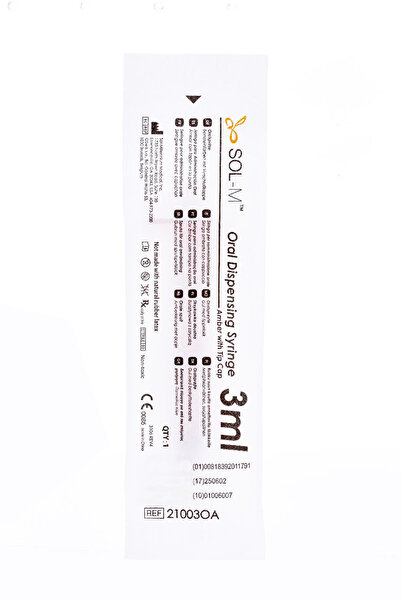 SOL-M 100 حقنه طبية لإعطاء الأدوية عن طريق الفم مقاس 3 مل