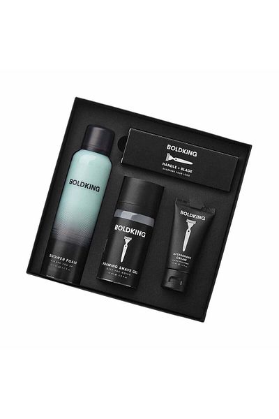 OEM Set cadou pentru barbierit Boldking The Giftbox cu aparat de ras