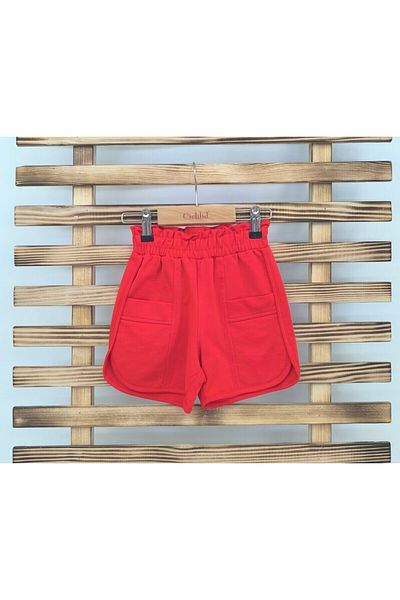 CİCHLİD Girl Knitted Pocket Shorts