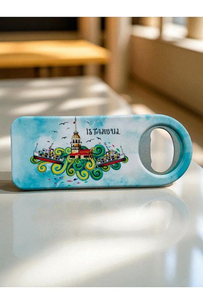 GALATA GIFT Магнит за отварачка за бутилки, Сода, Отварачка за капачки от бутилки със сода, Магнит Истанбул 10 см Отварачка за бутилки