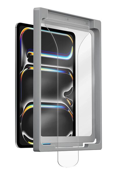 UNIQ Better By Design iPad Pro 13 M4 Chip 2024 Screen Protector Tempered Glass Optix Exofit Applicator with Easy Installation Apparatus