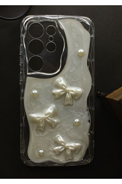 tcover Samsung S24 Ultra Kılıf Epoksi Dekorlu Kabartmalı Kapak