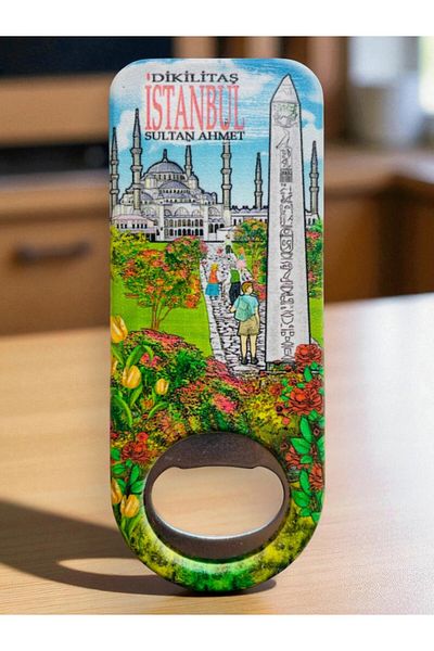 GALATA GIFT Магнит за отварачка за бутилки, Сода, Отварачка за капачки от бутилки със сода, Магнит Истанбул 10 см Отварачка за бутилки