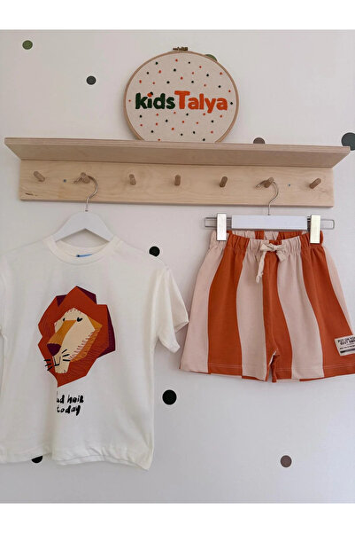 kidstalya Striped Lion Suit