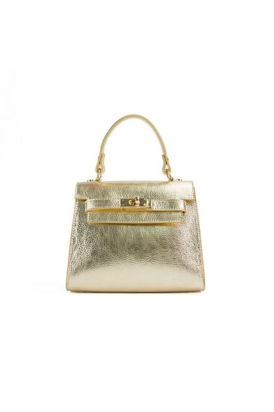 Posete Fagaras Thea Leather Purse - GOLD, Genuine Leather Bag, Bags, Summer Bags, Genuine Leather