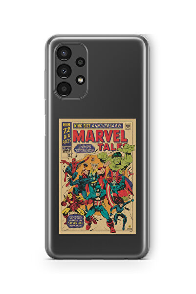 Space Star Samsung Galaxy A33 Uyumlu Marvel Tales Tasarım Baskılı Şeffaf Kılıf