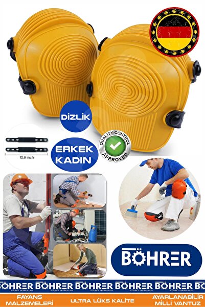 BÖHRER BA01099S Erkek Kadın İnşaat, Döşeme ve Çatı İş Dizlikleri - Rahat ve K...