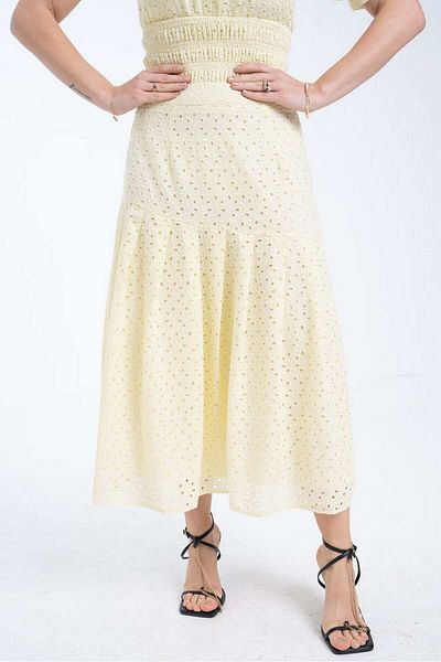 mica Women's Midi Flared Skirt