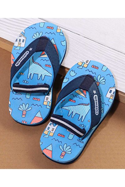 Cute Walk by Babyhug شبشب بيبي هاج كيوت ووك مع حزام خلفي - أزرق