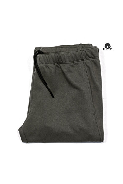 Cottonland Men's Albano Relaxed Fit Regular Waist Autumn Three Thread Unsharable Cotton Sweatpants Bottom Light Khaki