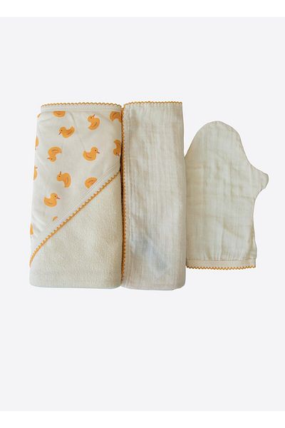 kitikate Organic Duck Bath Set Natural