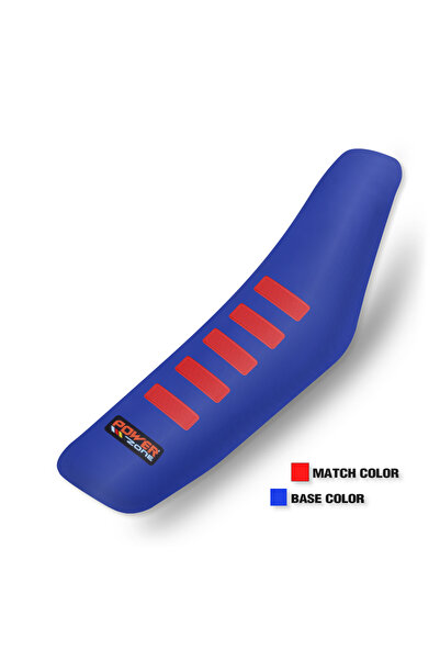 Choice20 Blue Red Seat Powerzone Rib Ribbed Gripper Seat Cover in Waterproof ...