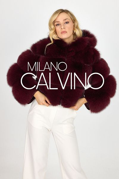 Milano Calvino Hooded Fur Jacket Sleeves Detachable