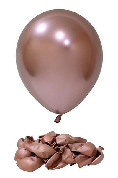 Patladı Gitti 18 Inch Chrome Rose Gold Jumbo Large Size Balloon 45 cm