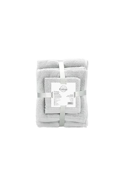 Cottage grey piece ultra soft towel set 70*140 cm