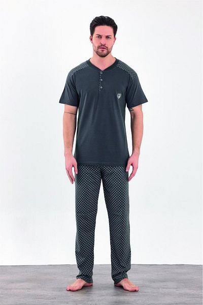 Estiva 100% Cotton Interlock Short Sleeve Men's Pajama Suit