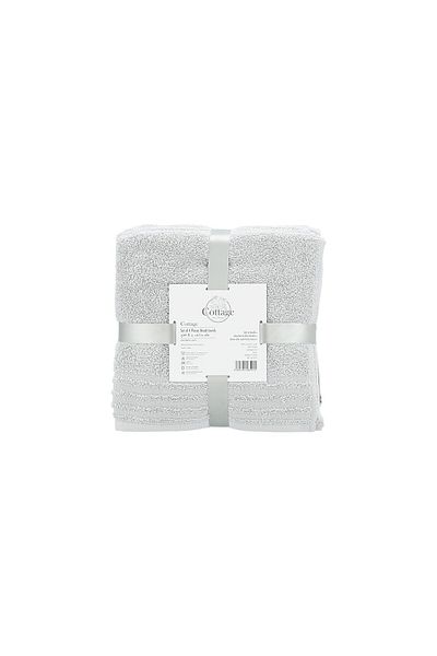 Cottage grey pack of 4 cotton hand towel 50*100 cm