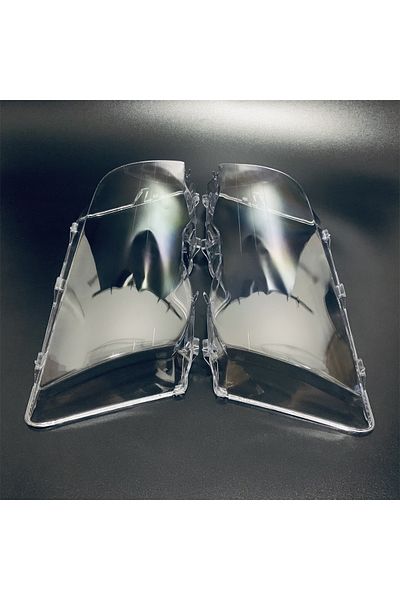 Choice 1Pair For BMW E46 4 Door 3-Series 1998 1999 2000 2001 1 Pair Headlight Lens Cover Clear Car Lamp She