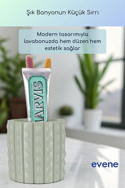 Evene Θήκη οδοντόβουρτσας Βάση οδοντόβουρτσας Βάση οδοντόβουρτσας Μαλακό ανοιχτό πράσινο χρώμα Μοντέλο 91