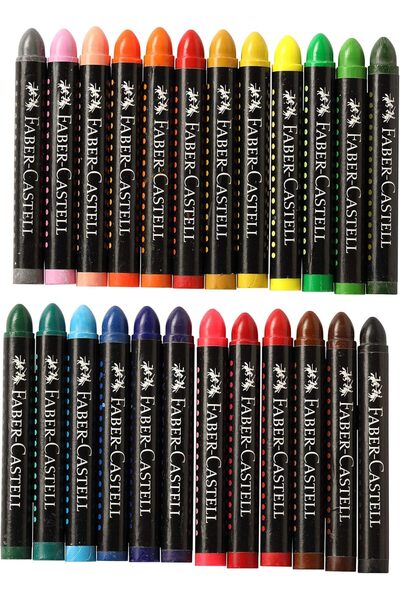 Faber Castell 24 Piece Multicolor Colored Pencils Set in Box for Artist Kids Drawing Painting Art Supplies