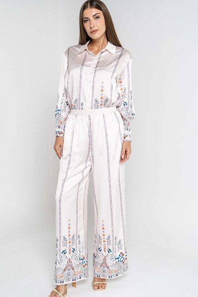 mica Women's Wide-Leg Printed Palazzo Pants