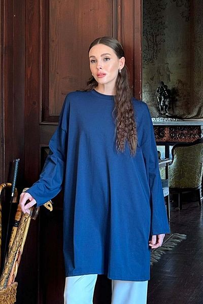 Ceylan Otantik Μπλε Navy Tunic Body