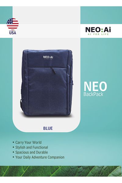 NEO:Ai NEO AI BACKPACK FOR 15.6 LAPTOPS