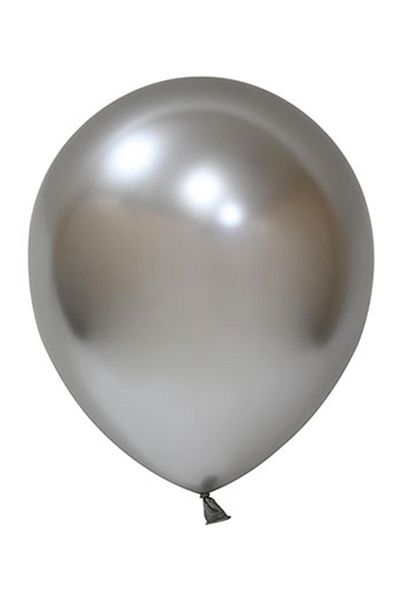 Patladı Gitti 18 Inch Chrome Silver Jumbo Large Size Balloon 45 cm