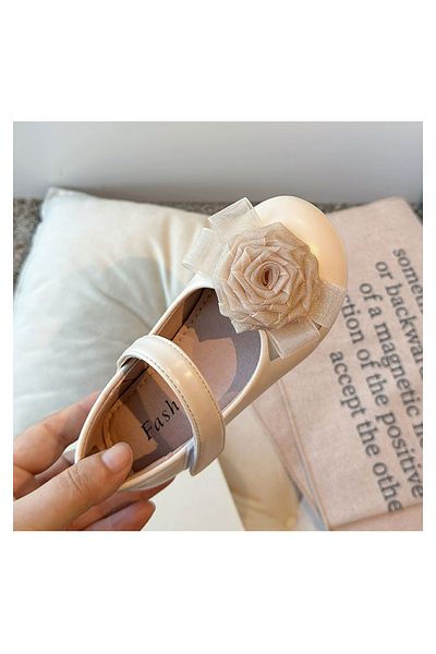 Mark & Mia Floral Applique Party Shoes - Beige