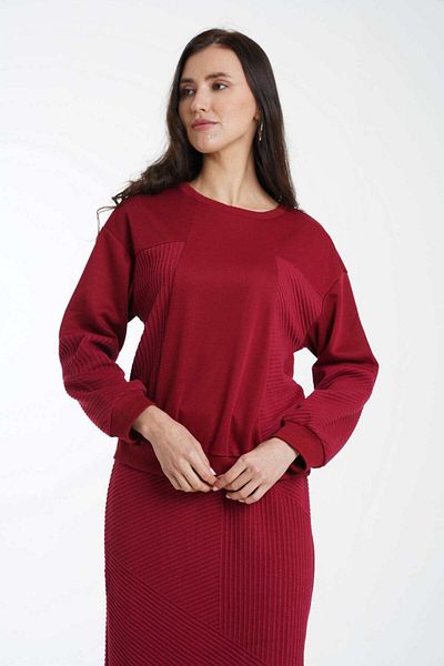 mica Women's Solid Long Sleeve Blouse