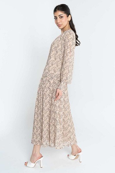 mica Soft Printed Midi Skirt