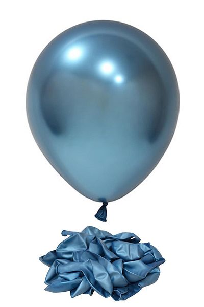 Patladı Gitti 18 Inch Chrome Blue Jumbo Large Size Balloon 45 cm
