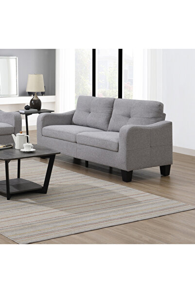 Home Box أريكة بلجيكية من القماش بثلاثة مقاعد