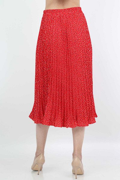 mica Floral Print Midi Skirt with Pleats