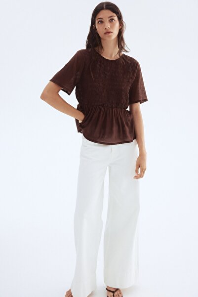 H&M Büzgülü ve Peplumlu Üst