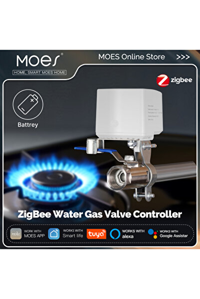 Choice1 جهاز تحكم ذكي واحد من MOES Tuya ZigBee يعمل بالبطارية، مزود بصمام غاز...