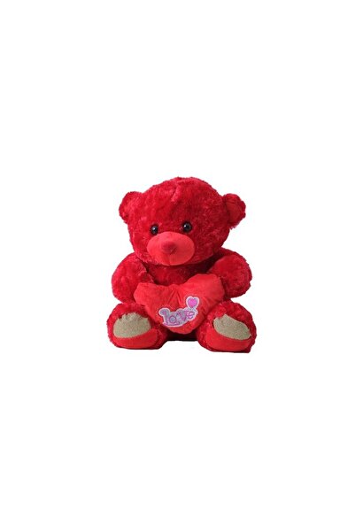 E EFRALL Red Teddy Bear with Heart, 25 cm