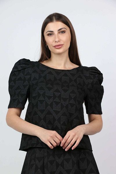 mica Women's Printed Blouse with Half Sleeves