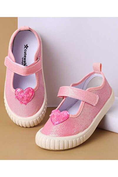 Cute Walk by Babyhug حذاء كاجوال بإغلاق فيلكرو من بيبي هاج، مزين بترتر على شك...